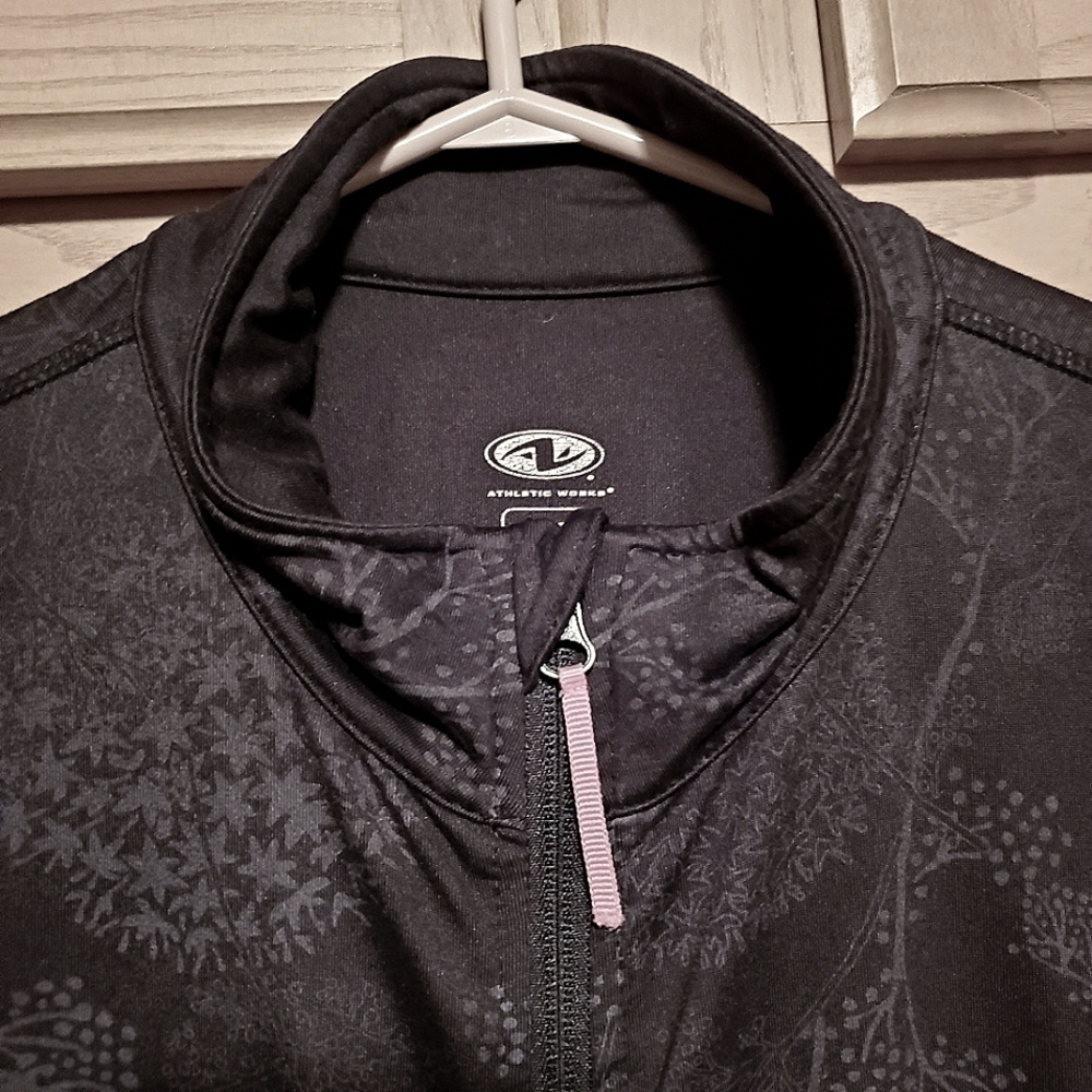 Athletic Works Full-Zip Athletic Jacket Floral Print Long Sleeves Lightweight Lg - Picture 5 of 5
